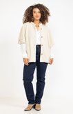 Veste forme cape boutonnée