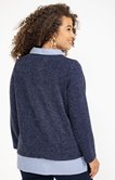 Pull 2-en-1 avec patchs fantaisie