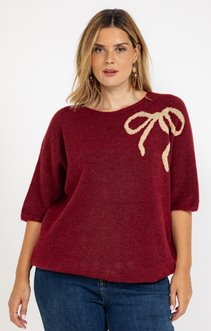 Pull avec noeud fantaisie