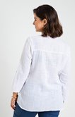 Chemise en gaze de coton brodé