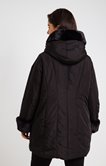 Parka à capuche avec fourrure