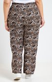 Pantalon en crépon avec imprimé