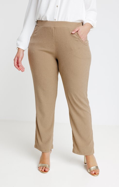 Pantalon en bengaline - 20,00€ - MARINE - Toscane