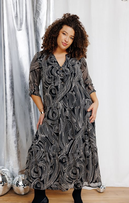 Robe longue avec imprimé
