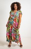 Robe longue imprimé tropical