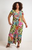 Robe longue imprimé tropical