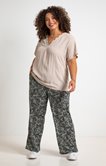 Pantalon en crezia imprimé