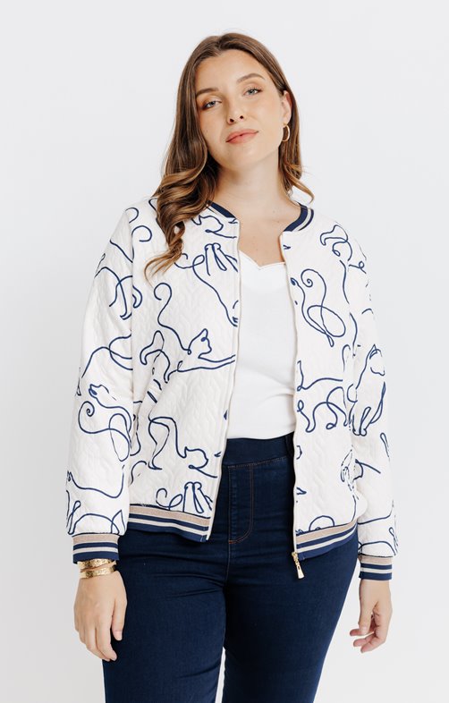 Veste matelassée zippée forme bombers