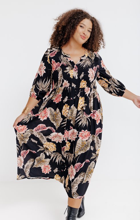 Robe longue imprimé fleur