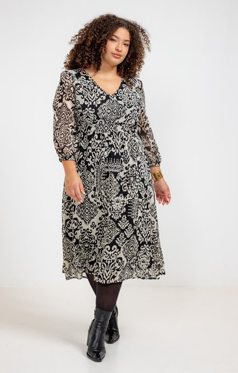 Robe imprimé bicolore