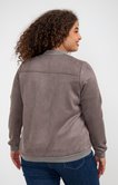 Veste zippée unie forme bomber