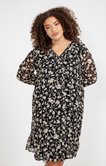 Robe manches longues imprimé floral
