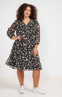 Robe manches longues imprimé floral