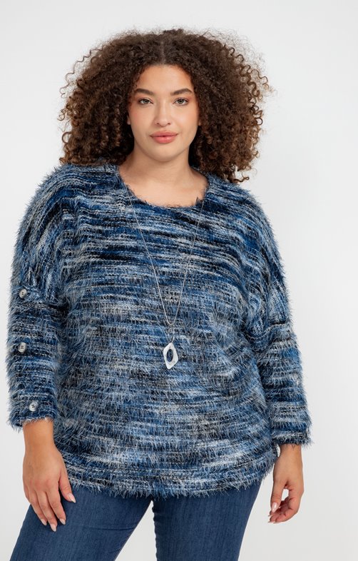 Pull en maille fantaisie 