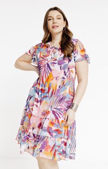 Robe en voile imprimée