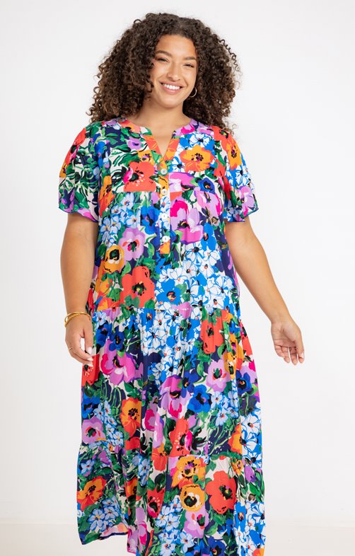 Robe longue imprimée