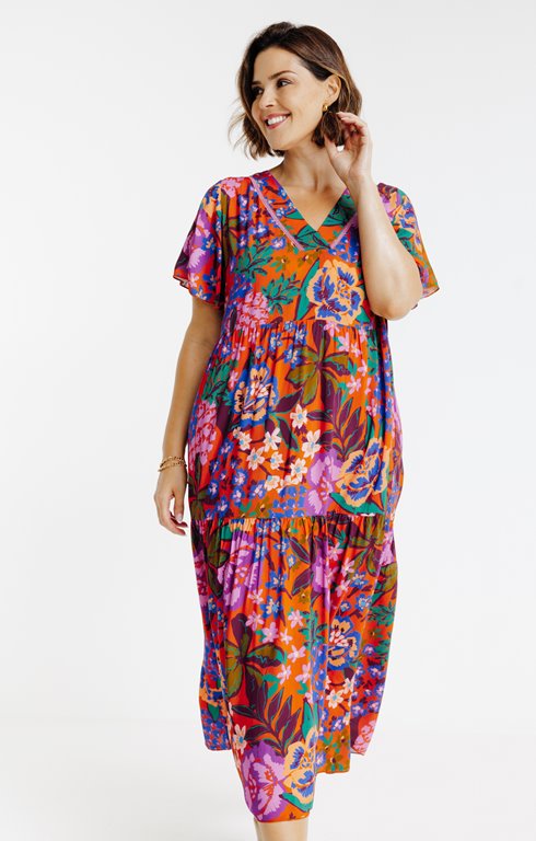 Robe longue imprimé