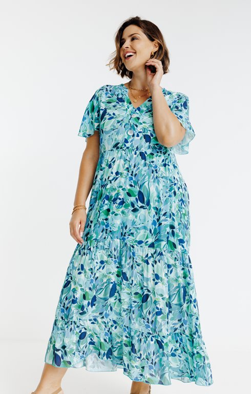 Robe longue imprimé 