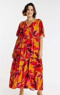 Robe longue imprimée