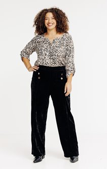 Pantalon droit velours