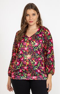 Tee-shirt imprimé à fleurs
