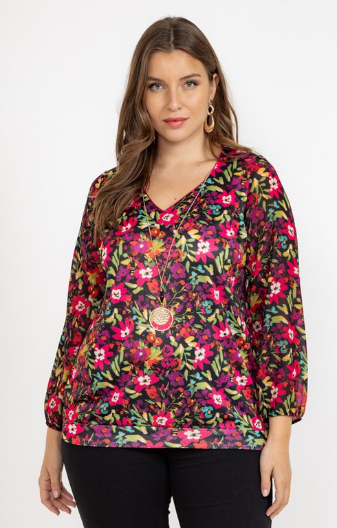 Tee-shirt imprimé à fleurs