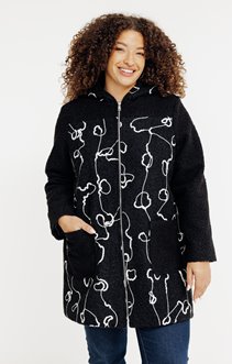 Manteau fantaisie en bouclette