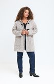 Manteau à capuche en bouclette