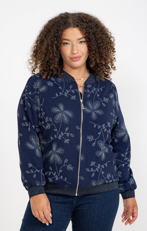 Veste bomber zippée