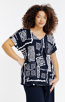 Tee-shirt maille reliéfée imprimée