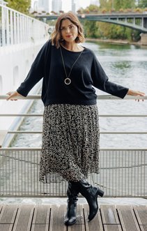 Robe longue 2 en 1 pull