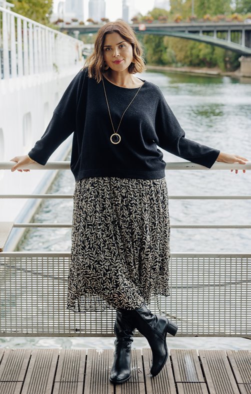 Robe longue 2 en 1 pull