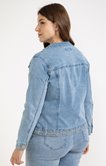Veste en jean brodée