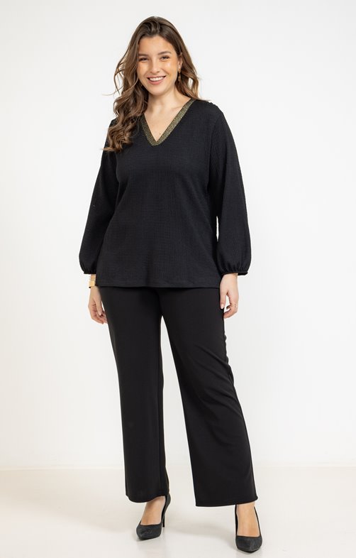 Pantalon large jolie poche