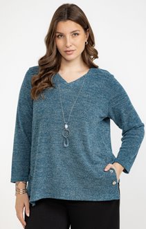 Pull en maille lurex