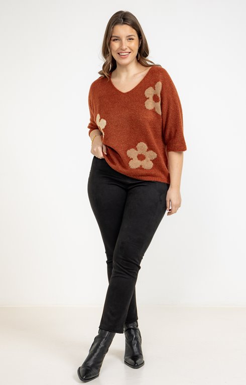 Pantalon droit scuba daim