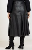 Jupe faux cuir noir