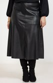 Jupe faux cuir noir