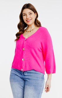 Cardigan uni en laine 