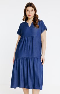 Robe tencel effet denim