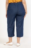 Pantacourt en chambray