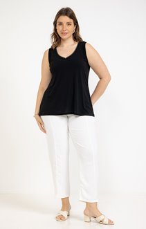Pantalon fluide avec passants