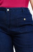 Pantalon large denim