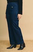 Pantalon large denim