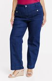 Pantalon large denim