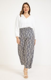 Pantalon fluide imprimé
