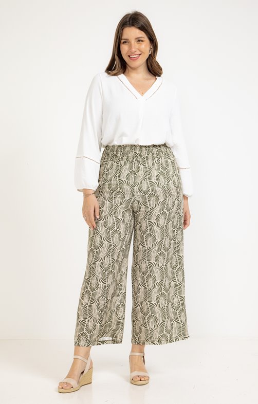 Pantalon fluide imprimé