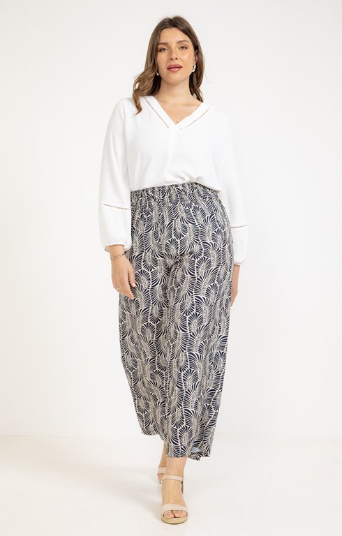Pantalon fluide imprimé