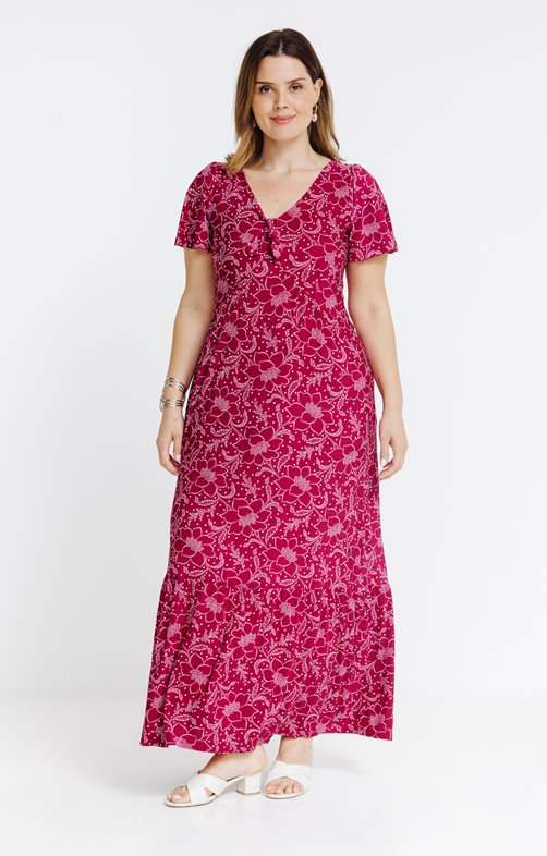 Robe longue imprimé floral