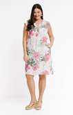 Robe en lin imprimé floral
